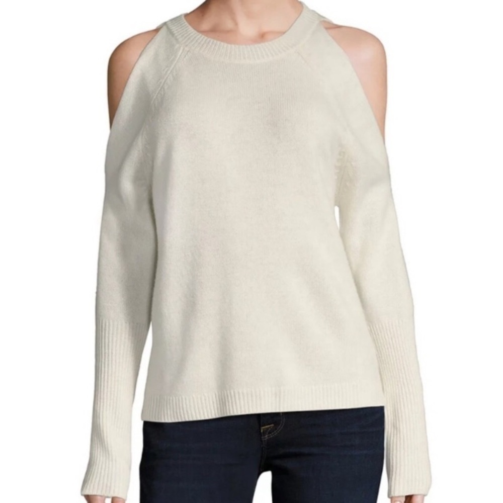 Sea Bleu Cold Shoulder Cashmere Sweater - M